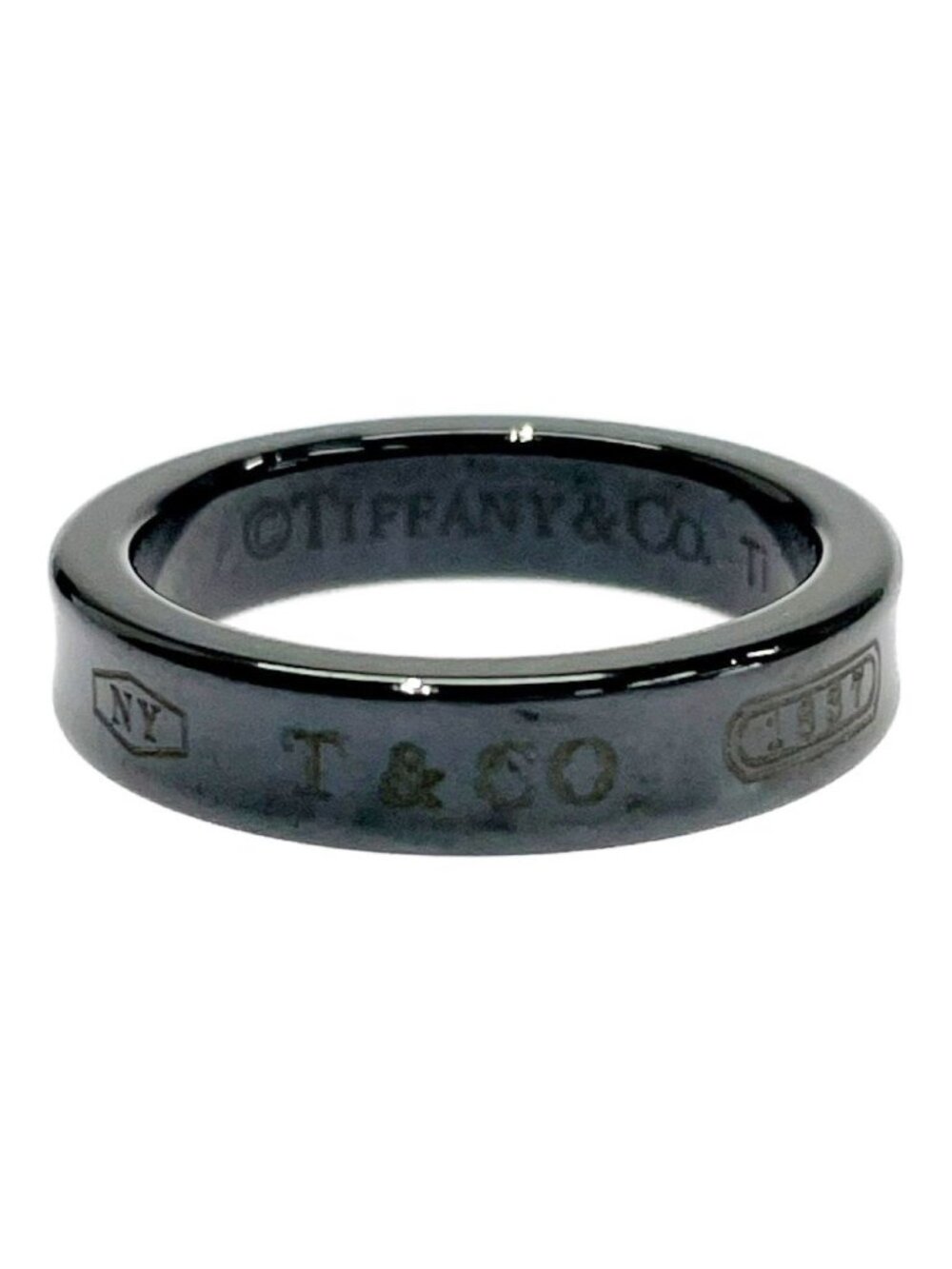 Tiffany & Co Titanium 1837 Narrow Ring